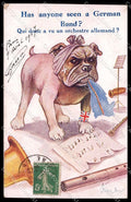 WWI WW1 French Propaganda Stocker Shaw Bulldog serie 521 cartolina ZG9496 – fronte