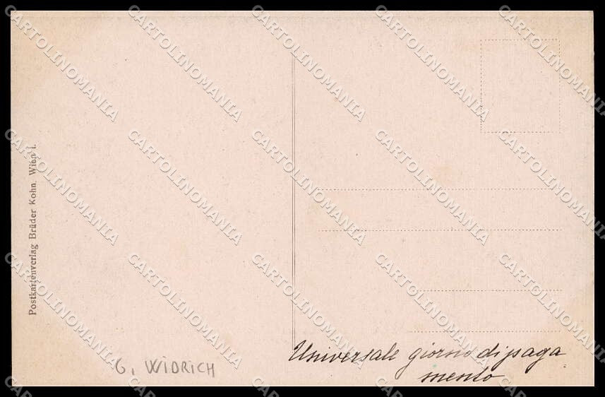 WWI WW1 German Austrian Propaganda G. Widrich cartolina ZG9511 – retro