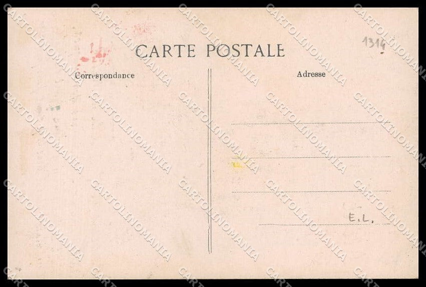 WWI WW1 French Propaganda E. L. Anti German Kaiser Wilhelm II cartolina ZG9512 – retro