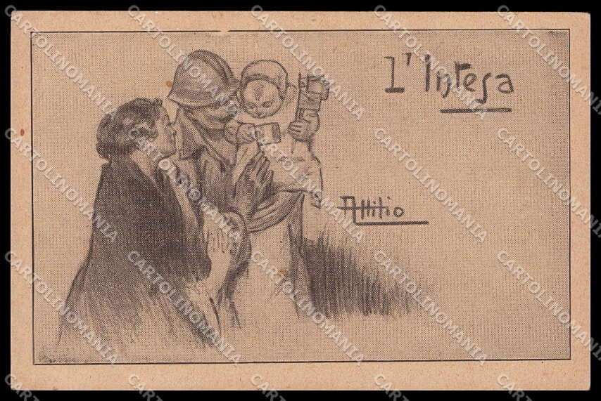 WWI WW1 Italian Propaganda Attilio Corpo Armata di Verona cartolina ZG9534 – fronte