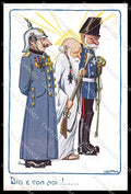 WWI Italian Propaganda Bertiglia Anti Kaiser Franz Joseph Wilhelm II pc ZG9551 – fronte