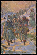 WWI WW1 French Propaganda Military Les Poilus LVC cartolina ZG9556 – fronte