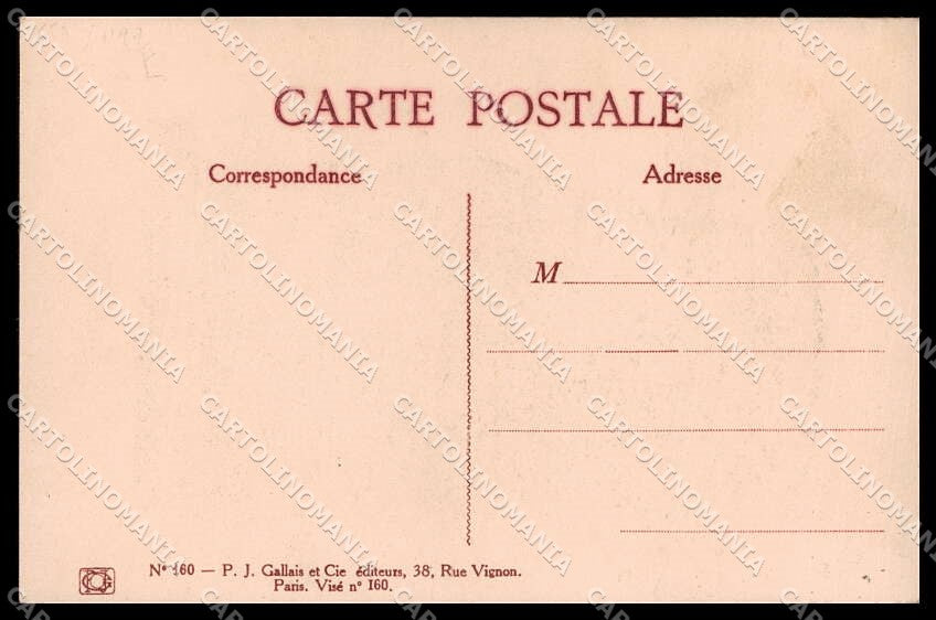 WWI WW1 French Propaganda Forain Inquietude serie 160 cartolina ZG9561 – retro