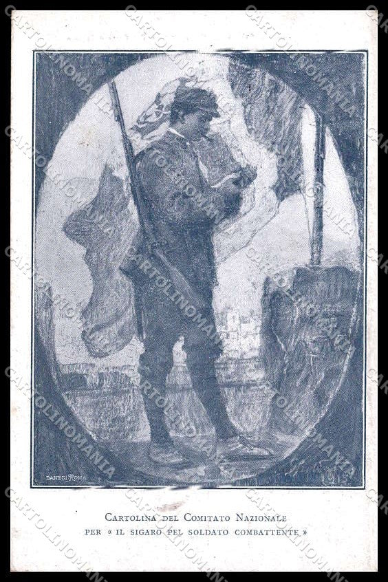 WWI WW1 Italian Propaganda Sigaro pel Soldato Giaquinto cartolina ZG9566 – fronte