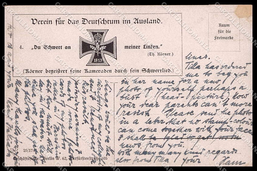 WWI WW1 German Propaganda Soldat serie 25-174 cartolina ZG9575 – retro
