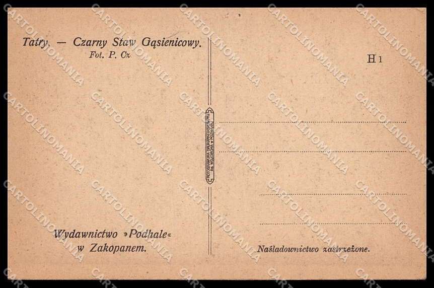 Polska SlovenskÃ¡ Republika Tatry P. Cz cartolina ZG9681 – retro
