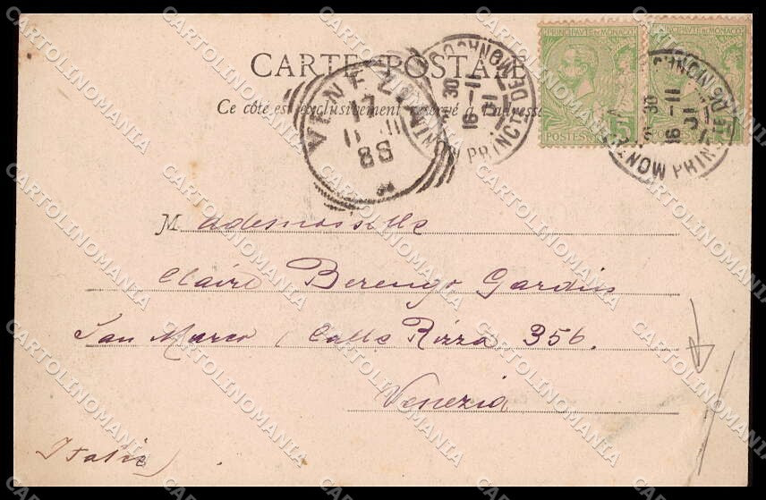 Monaco Principato Boulevard de la Condamine CORNER CREASED cartolina ZG9688 – retro