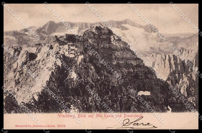 Udine Jof Fuart Vis Wischberg Alpi Giulie cartolina ZG9699 – fronte