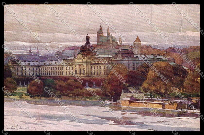 Ceska Republika Praha Prague CORNER CREASED cartolina ZG9701 – fronte