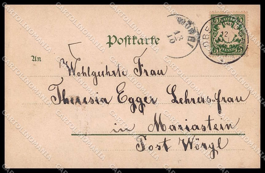 Deutschland Bayern Oberaudorf cartolina ZG9715 – retro