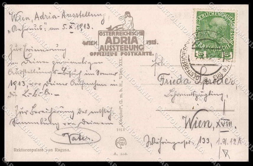 Croazia Croatia Republika Hrvatska Dubrovnik Ragusa CREASED cartolina ZG9726 – retro