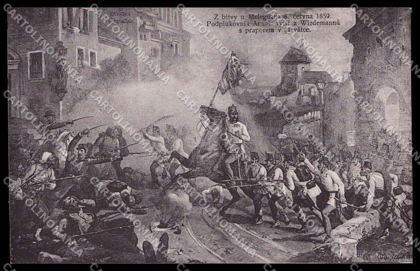 Milano Melegnano San Giuliano Battaglia Marignano dei Giganti cartolina ZG9728 – fronte