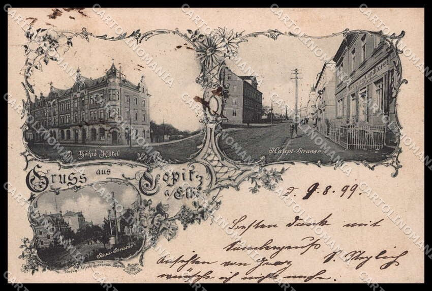 Deutschland Sachsen Pirna Copitz Elbe Gruss cartolina ZG9730 – fronte