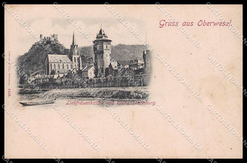 Deutschland Rheinland Pfalz Oberwesel Liebfrauenkirche cartolina ZG9732 – fronte