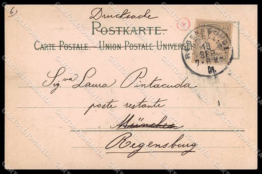 Deutschland Bayern Regensburg Gruss aus Ostenthor cartolina ZG9733 – retro