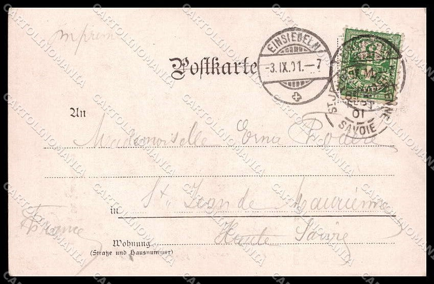 Swiss Svizzera Schwyz Einsiedeln cartolina ZG9734 – retro