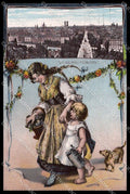 Deutschland Muenchen Lady Child Dachshund Dog cartolina ZG9741 – fronte