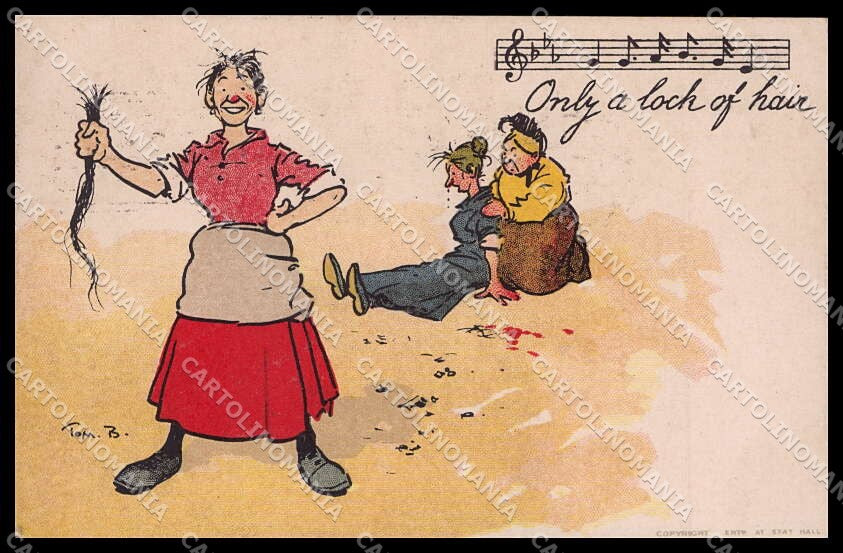 Illustratori Artist Signed Tom Browne Lady Comic serie 2515 cartolina ZG9750 – fronte