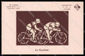 Sport Silhouettes des Ateliers Cycling Phosphorescent cartolina ZG9767 – fronte