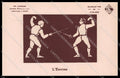Sport Silhouettes des Ateliers Fencing Phosphorescent cartolina ZG9769 – fronte