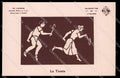 Sport Silhouettes des Ateliers Tennis Phosphorescent cartolina ZG9771 – fronte