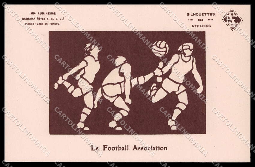 Sport Silhouettes des Ateliers Soccer Phosphorescent cartolina ZG9773 – fronte