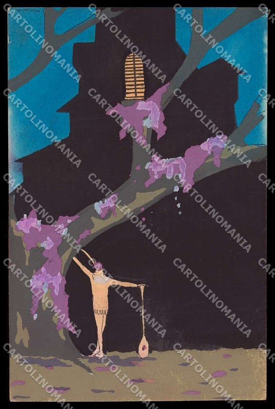 Illustratori Artist Signed Scattina Art Deco Hand Painted cartolina ZG9778 – fronte