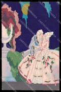 Illustratori Artist Signed Scattina Couple Art Deco Hand Painted pc ZG9781 – fronte