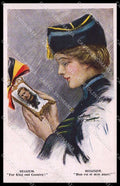 WWI WW1 British Propaganda A. Butcker Belgium Lady Royalty 1178 cartolina ZG9788 – fronte