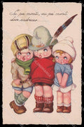 Artist Signed Sgrilli Children Alpini WW1 Propaganda serie 1926-4 pc ZG9789 – fronte