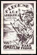 Ancona Zara Fiume III° Campeggio V Legione Fascismo Baldinelli cartolina ZG9791 – fronte