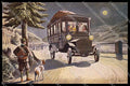 Illustratori Artist Signed Krutzner Die Post Horse Dog Moon cartolina ZG9807 – fronte