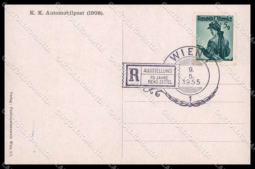 Illustratori Artist Signed Krutzner Die Post Horse Dog Moon cartolina ZG9807 – retro