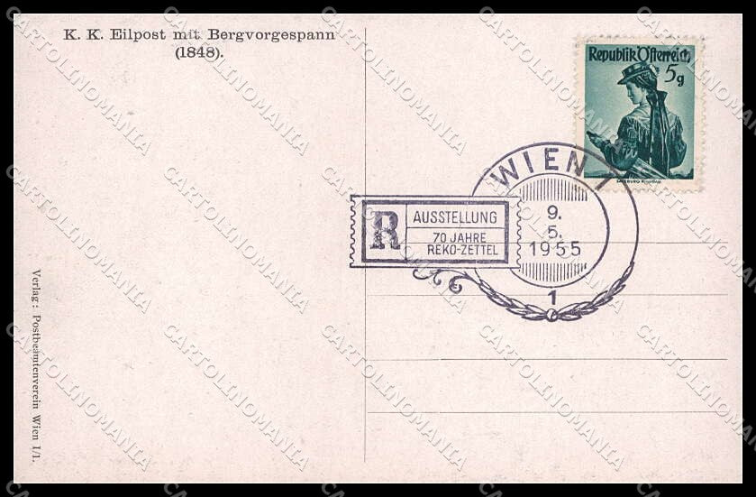 Illustratori Artist Signed Krutzner Die Post Horse cartolina ZG9808 – retro