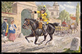 Illustratori Artist Signed Krutzner Die Post Horse cartolina ZG9810 – fronte