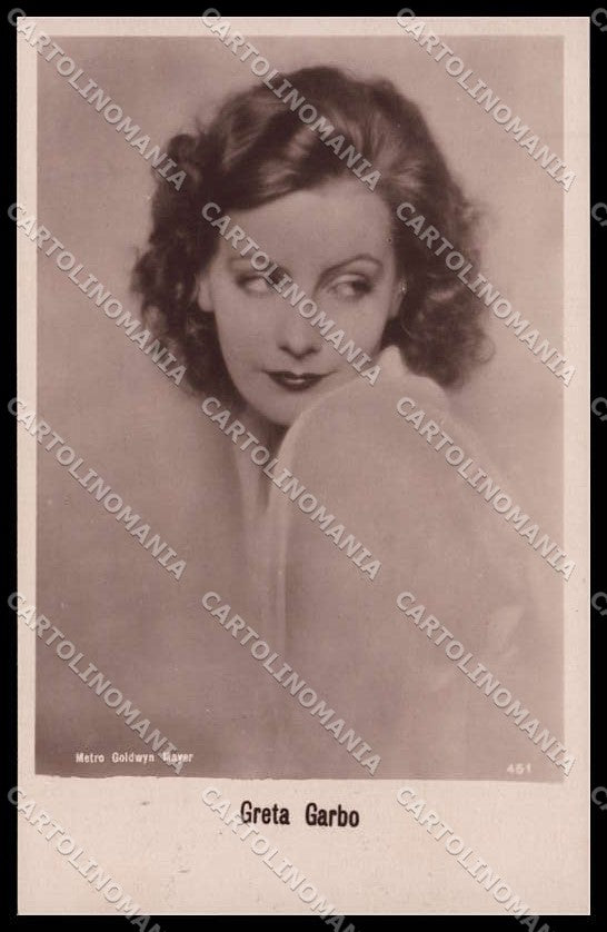 Actress Movie Attrice Greta Garbo photo cartolina ZG9811 – fronte