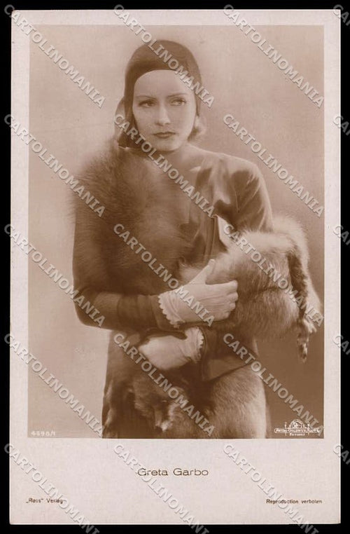 Actress Movie Attrice Greta Garbo photo cartolina ZG9813 – fronte
