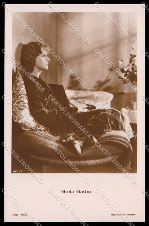 Actress Movie Attrice Greta Garbo photo cartolina ZG9814 – fronte