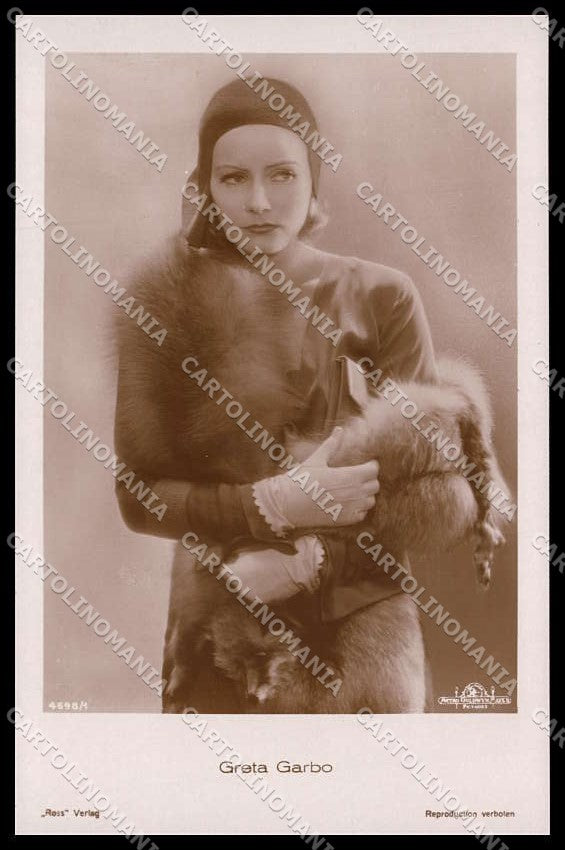 Actress Movie Attrice Greta Garbo photo cartolina ZG9815 – fronte
