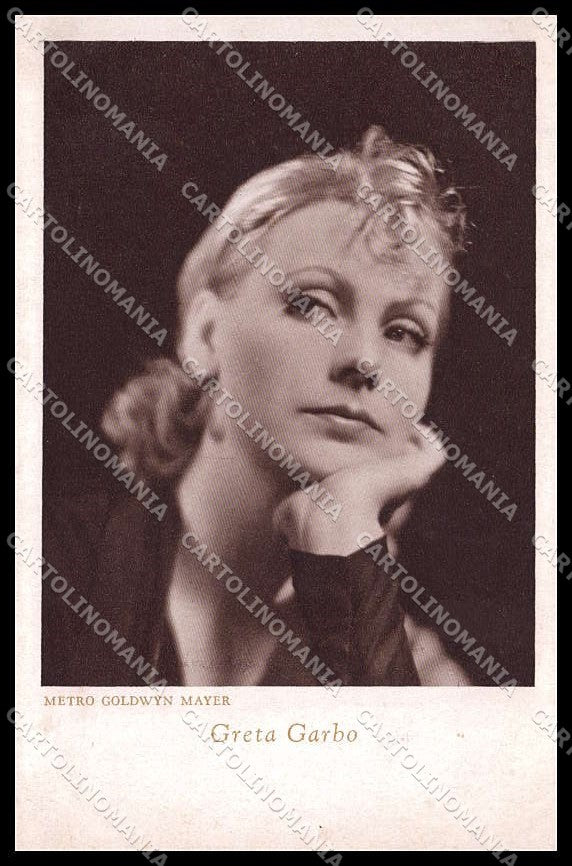 Actress Movie Attrice Greta Garbo cartolina ZG9818 – fronte