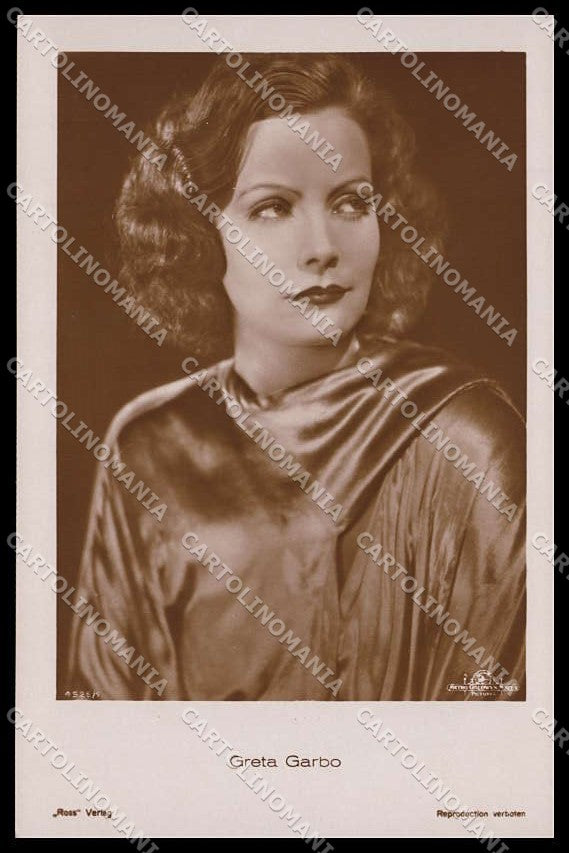 Actress Movie Attrice Greta Garbo photo cartolina ZG9820 – fronte