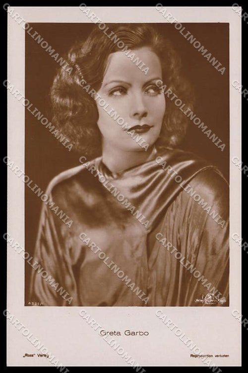 Actress Movie Attrice Greta Garbo photo cartolina ZG9820 – fronte