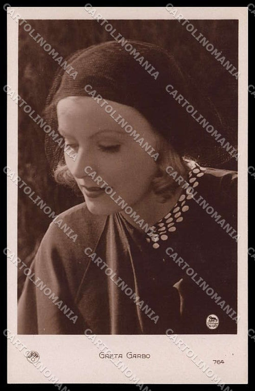 Actress Movie Attrice Greta Garbo photo cartolina ZG9821 – fronte