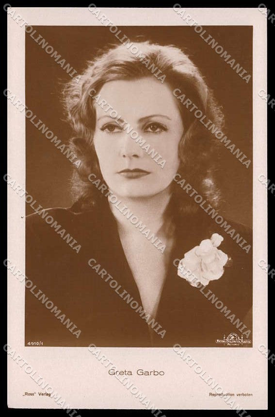 Actress Movie Attrice Greta Garbo photo cartolina ZG9822 – fronte