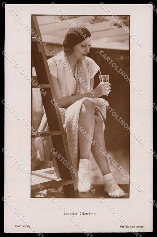 Actress Movie Attrice Greta Garbo photo cartolina ZG9823 – fronte
