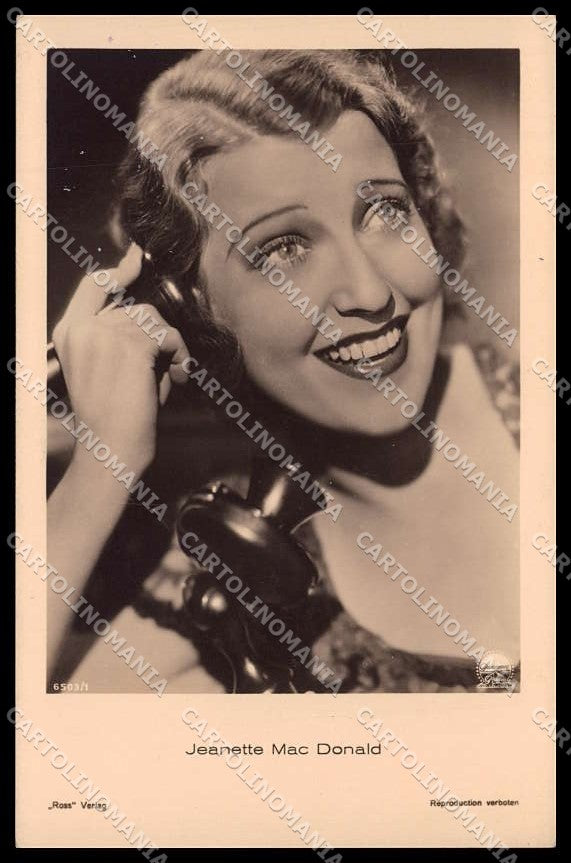 Actress Movie Attrice Jeanette Mac Donald photo cartolina ZG9824 – fronte