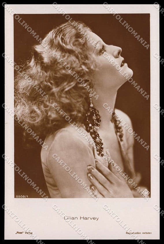 Actress Movie Attrice Lilian Harvey photo cartolina ZG9835 – fronte