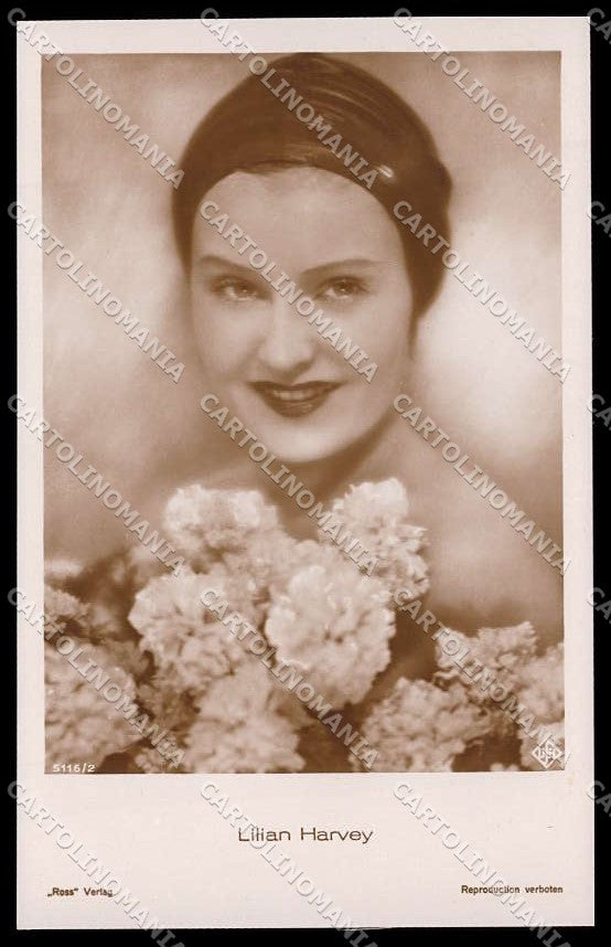 Actress Movie Attrice Lilian Harvey photo cartolina ZG9840 – fronte