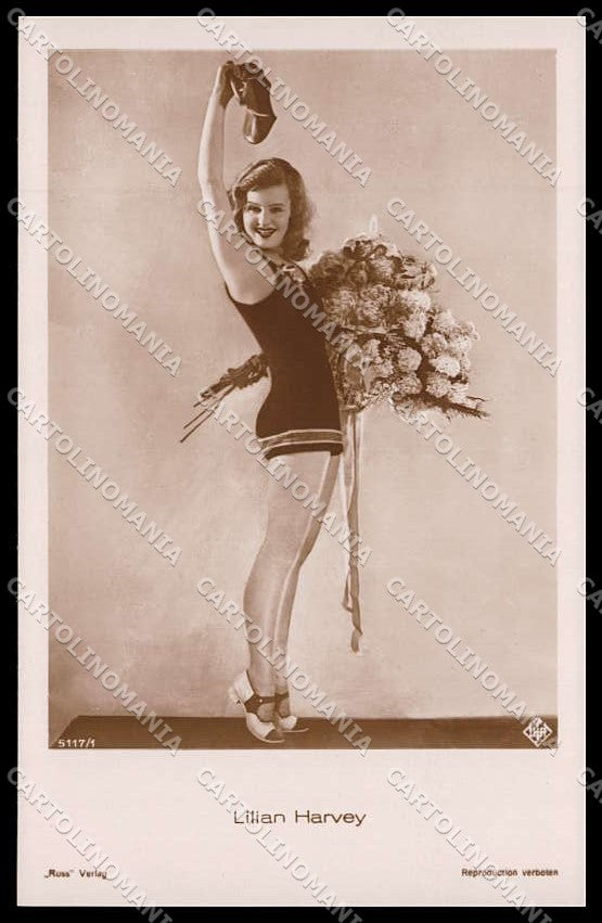 Actress Movie Attrice Lilian Harvey photo cartolina ZG9841 – fronte