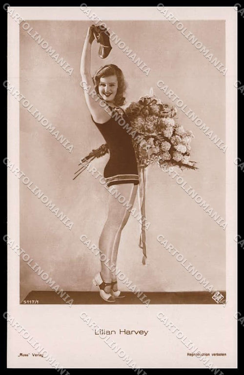 Actress Movie Attrice Lilian Harvey photo cartolina ZG9841 – fronte